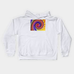 "Swirling 3D Colors" Kids Hoodie